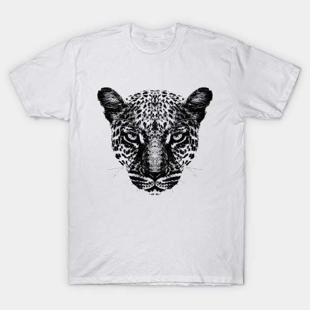 Head of a Leopard T-Shirt by R LANG GRAPHICS